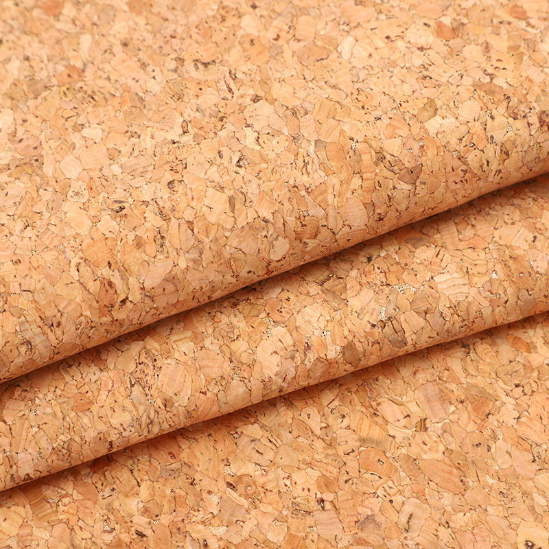 Picture of In stock, cork fabric, large particle floral wood grain background cloth, shoe material craftsmanship, decorative fabric, furniture, moisture-proof oak bark