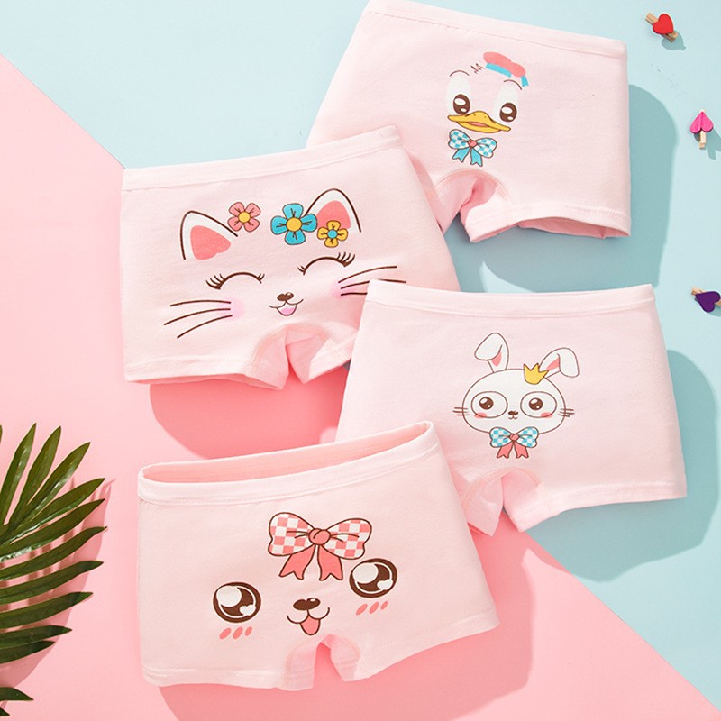 Picture of Children's Girls Underwear Baby Girls Boxer Briefs Kidsren Girls Pure 95% Cotton Shorts Briefs Wholesale