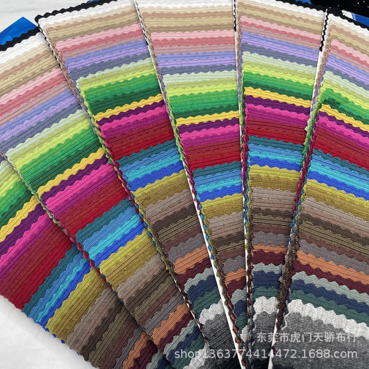 Spot supply knitting cotton rack rib Pit 2*2 rib random 270g 2*2 rayon rib