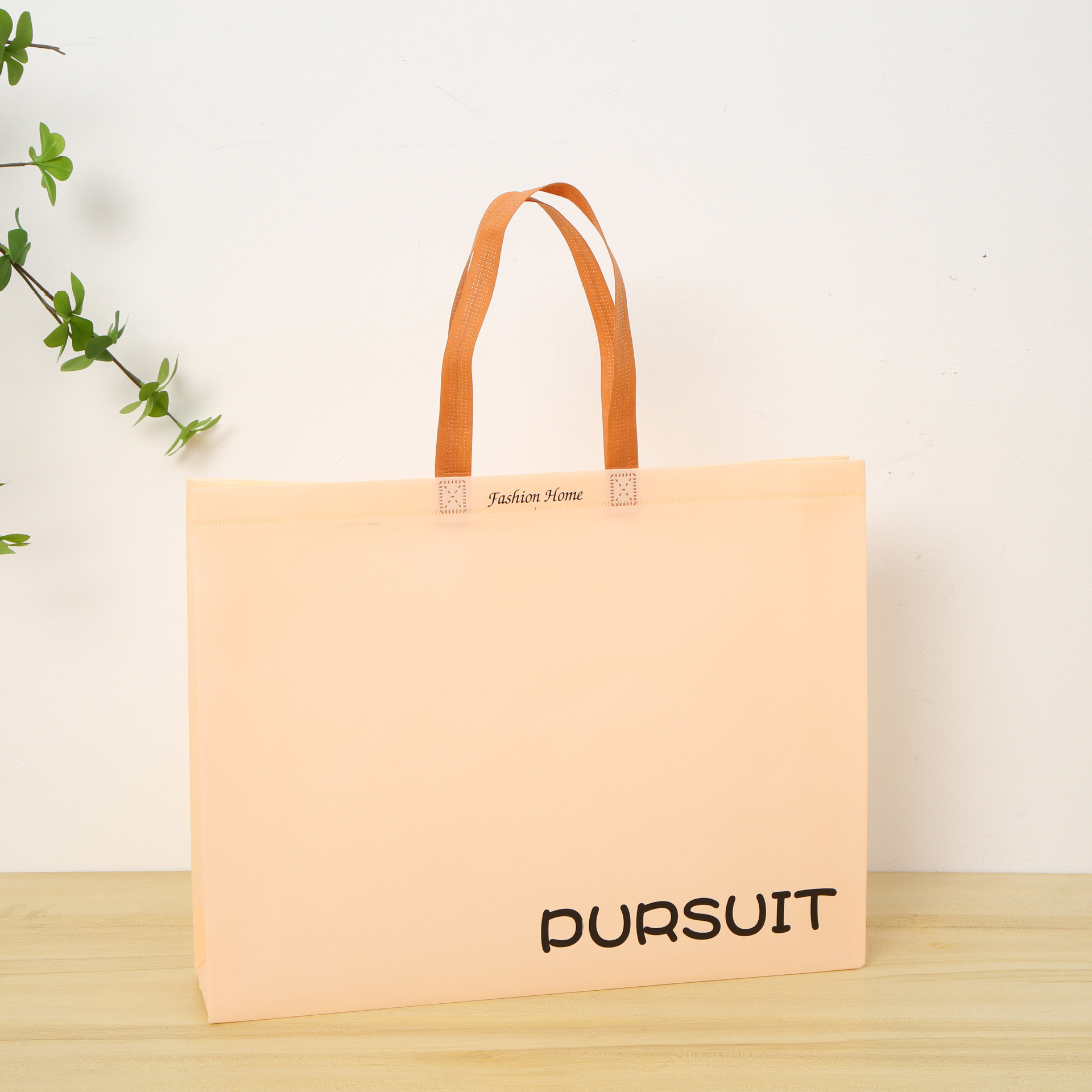 New fashion non-woven bag coated clothing store shopping bag men's and women's clothes shoe store bag custom logo