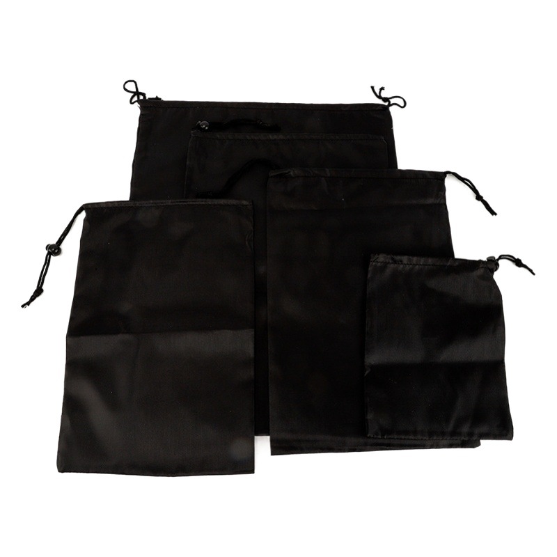 Oxford waterproof drawstring bag Oxford cloth bag drawstring bag black polyester cloth bag skipping rope sporting goods storage bag