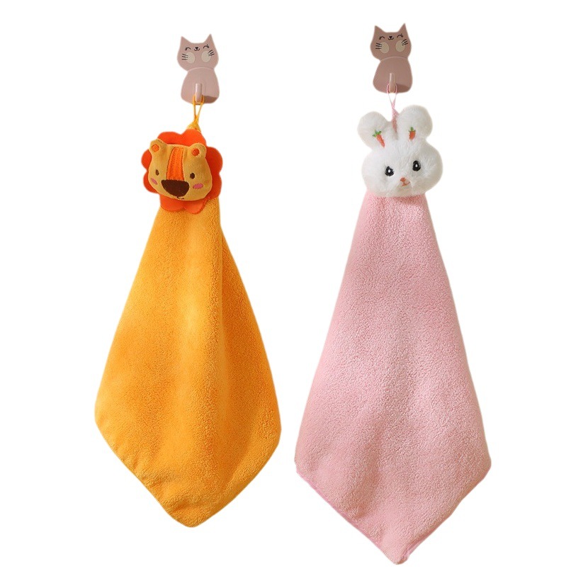 Hand towel hand gift towel creative towel cartoon animal children's square PVC boxed small towel gift box