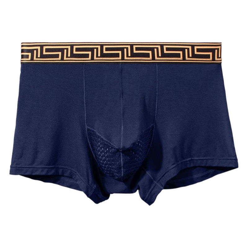 Men's Elephant Underwear Ice Silk Pouch Breathable Mesh Boxer U-Convex plus size Underwear Men's Boxer Short Pants