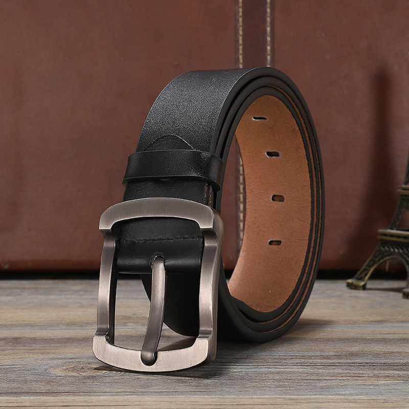 Picture of New belt leather men's belt real cowhide belt casual Joker men's pin buckle belt manufacturers wholesale