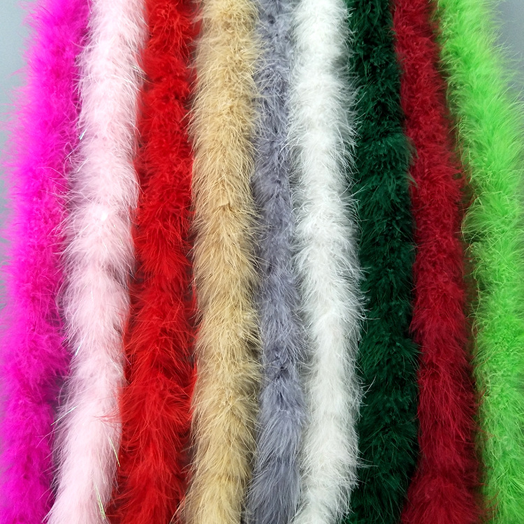 Manufacturer Wholesale Turkey Feather Strips Carnival Clothing Accessories Car Anti-Slip Mat Decorative White Feather Strips Accessories