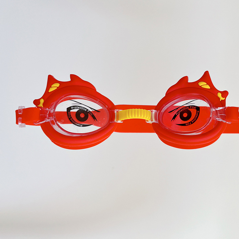 Picture of New pink small fish cartoon children swimming goggles for boys and girls children baby waterproof anti-fog HD crab swimming goggles