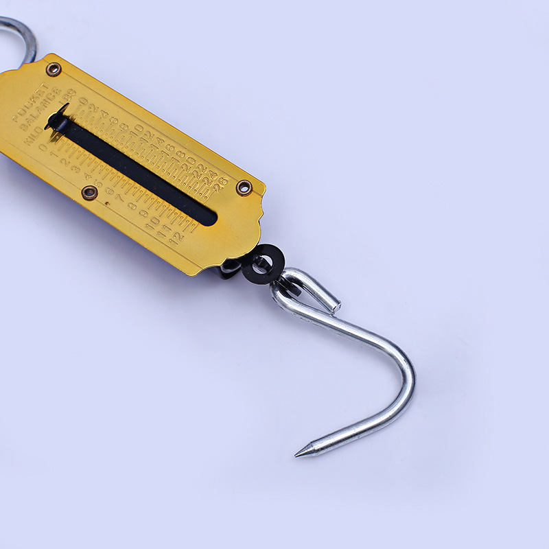 Picture of Foreign trade cross-border old yellow portable mechanical scale hook said vertical trading dish said portable scale manufacturers