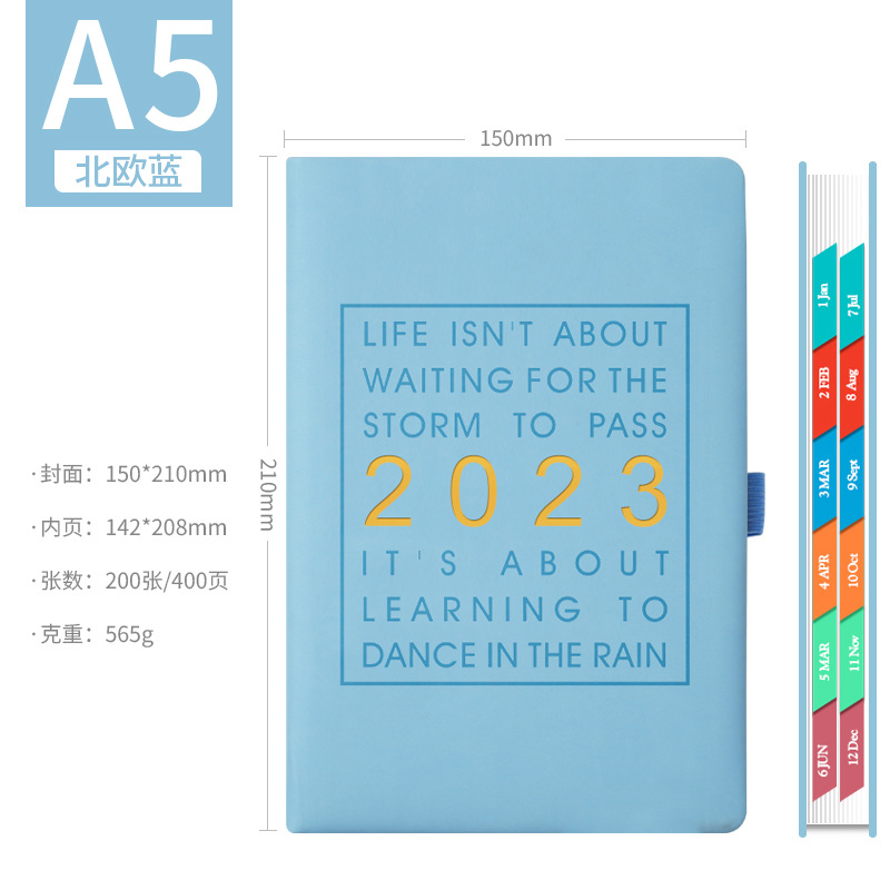 Picture of 2025 Schedule, 365-Day Daily Planner, One Page Per Day, Diary, Notepad, Time Management Notes