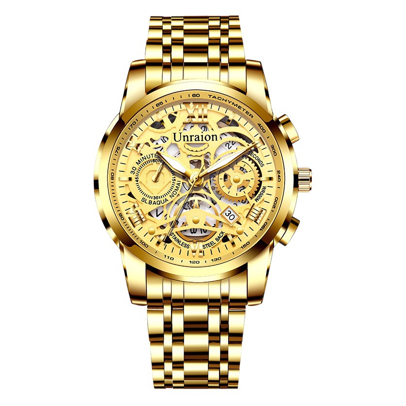 A generation of automatic movement watch men's calendar waterproof luminous non-mechanical watch large dial cross-border new