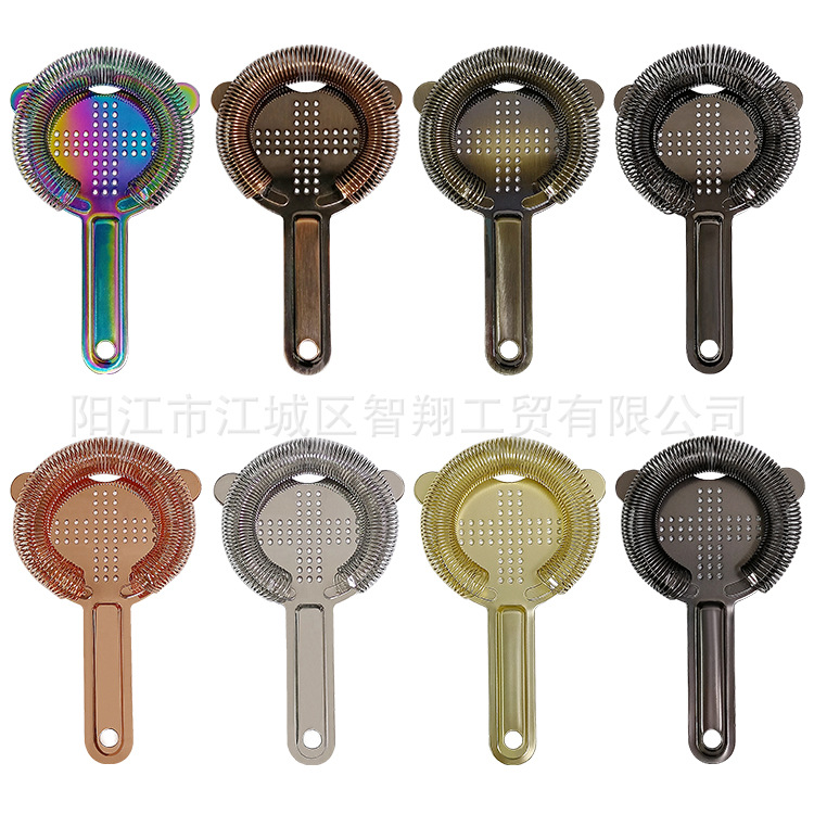 Picture of Wholesale Stainless Steel Ice Strainer Bar Strainer Cocktail Tool Cocktail Ice Separator Ice Filter