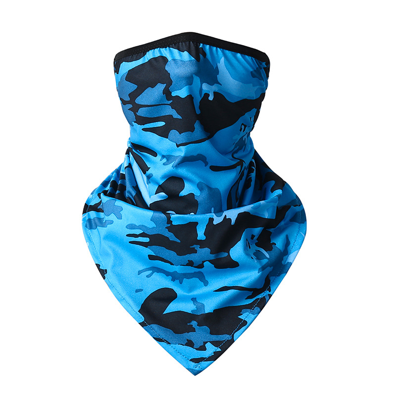 Picture of Outdoor riding triangle towel ice silk sunscreen hanging ear triangle towel summer sports outdoor breathable fishing camouflage mask
