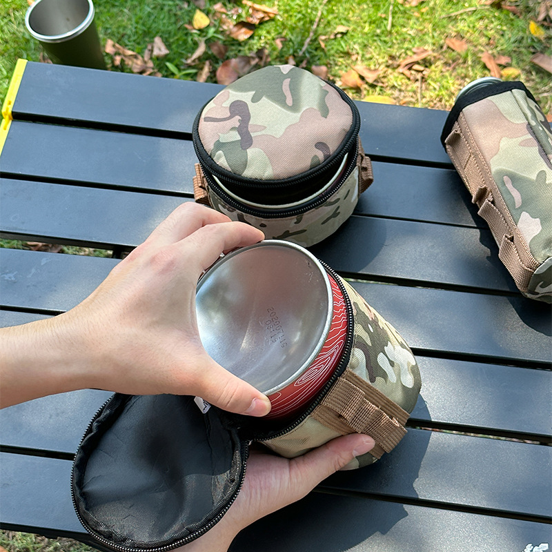 Picture of Outdoor Camping Supplies Protective Cover Card Stove Anti-fall Shell Picnic Equipment Camping Picnic Air Tank Storage Bag Bag