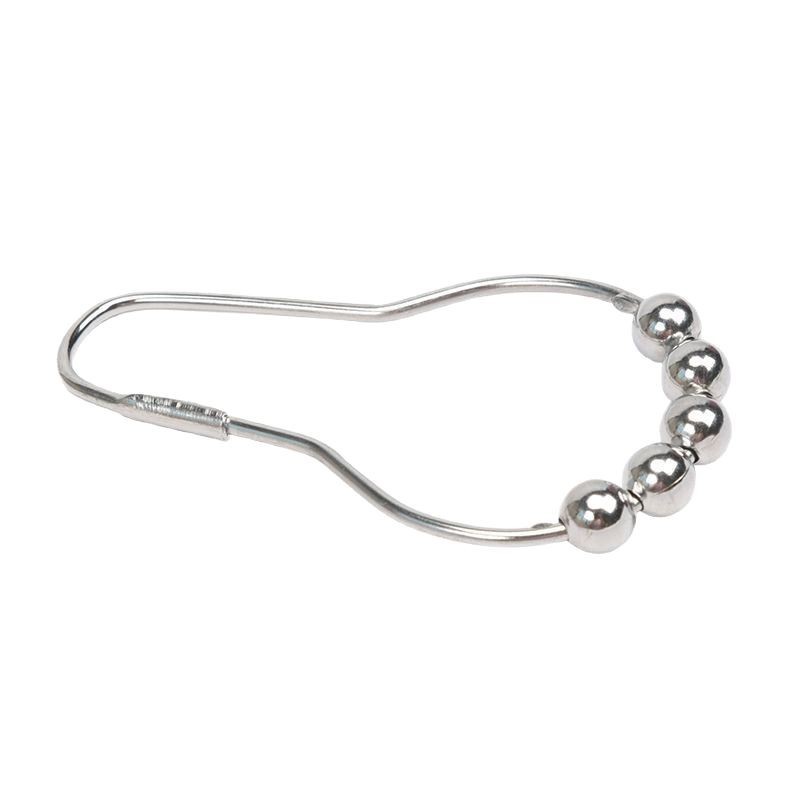 Picture of Ivan Cross-Border Five-Bead Gourd Buckle Punch-Free Stainless Steel Shower Curtain Hook Metal Silent Ball Curtain Hook