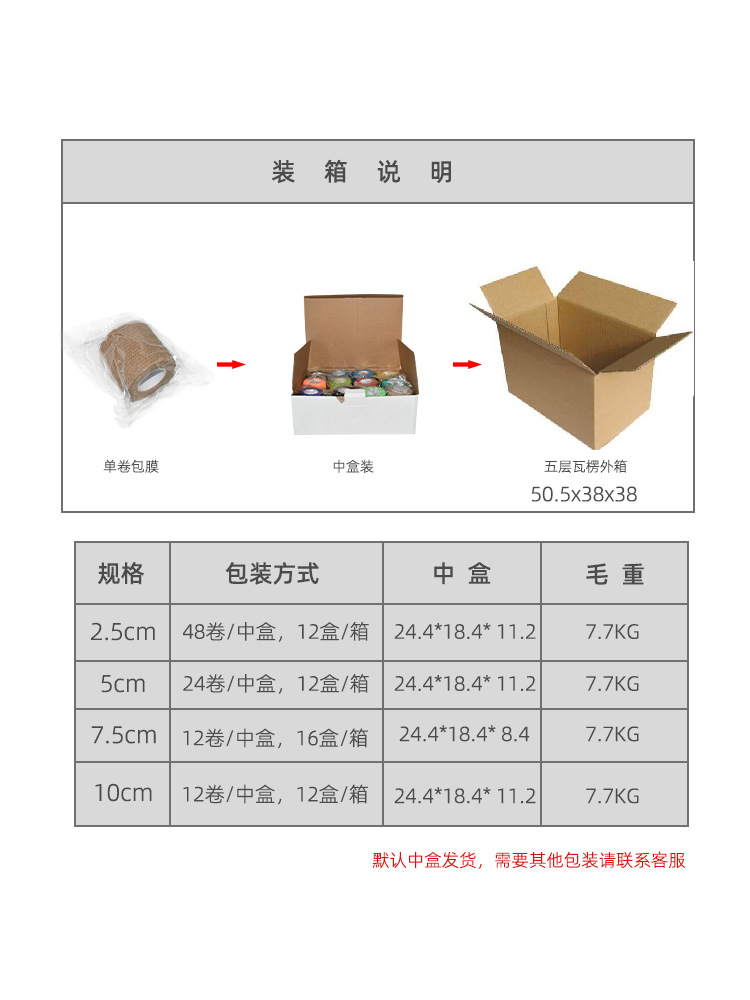 Picture of Factory Non-Woven Elastic Finger Protection Wholesale Finger Bandage Self-Adhesive Bandage Sports Ankle Pet Elastic Bandage