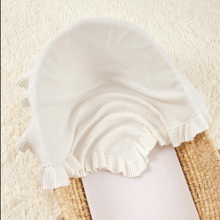 Picture of INS Wind Baby Cotton Ruffled Knitted Blanket Cover Blanket Newborn Blanket Cross-border Amazon AliExpress