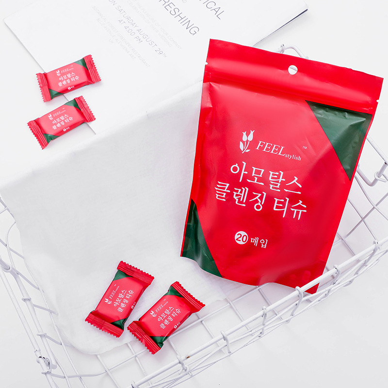 Disposable compressed towel candy cleansing towel portable hotel travel compressed face towel 20 pack
