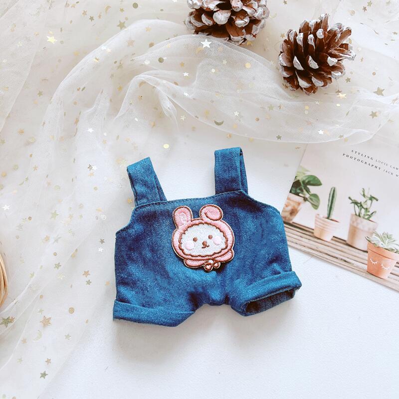 Picture of Hot selling one-shoulder bib pants 20cm cotton doll normal body fat body clothing accessories in stock