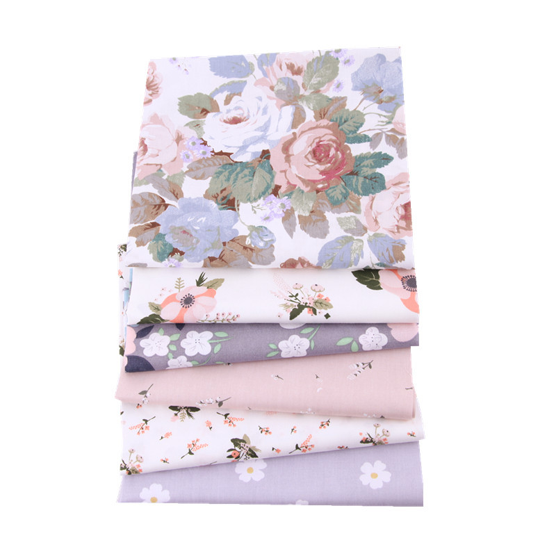 Picture of European Nordic handmade DIY patchwork twill fabric baby cotton printed cotton fabric group 25cm80cm