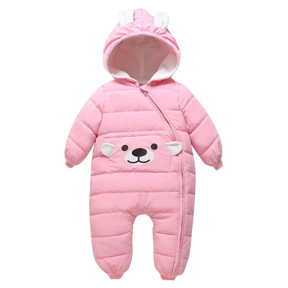 Picture of Popular Autumn and Winter Cross-Border Foreign Trade Children's Jumpsuits, Thickened down Cotton Coats, Newborn Baby Crawling Clothes