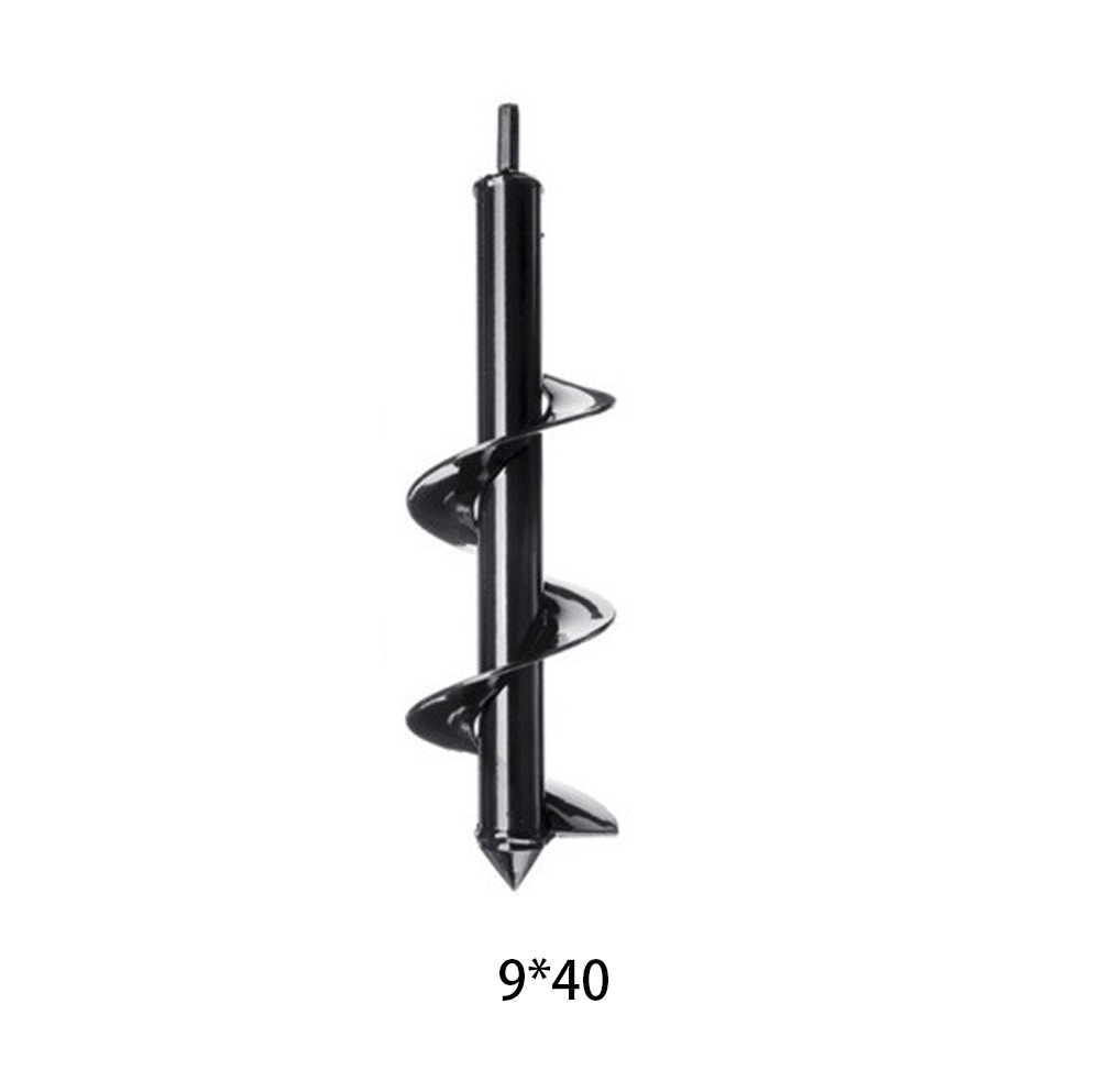 Picture of Factory Garden Garden Soil Loosening Lilac Flower Twist Drill Digging Planting Tool Alloy Ground Drill Spiral Drill Bit Accessories