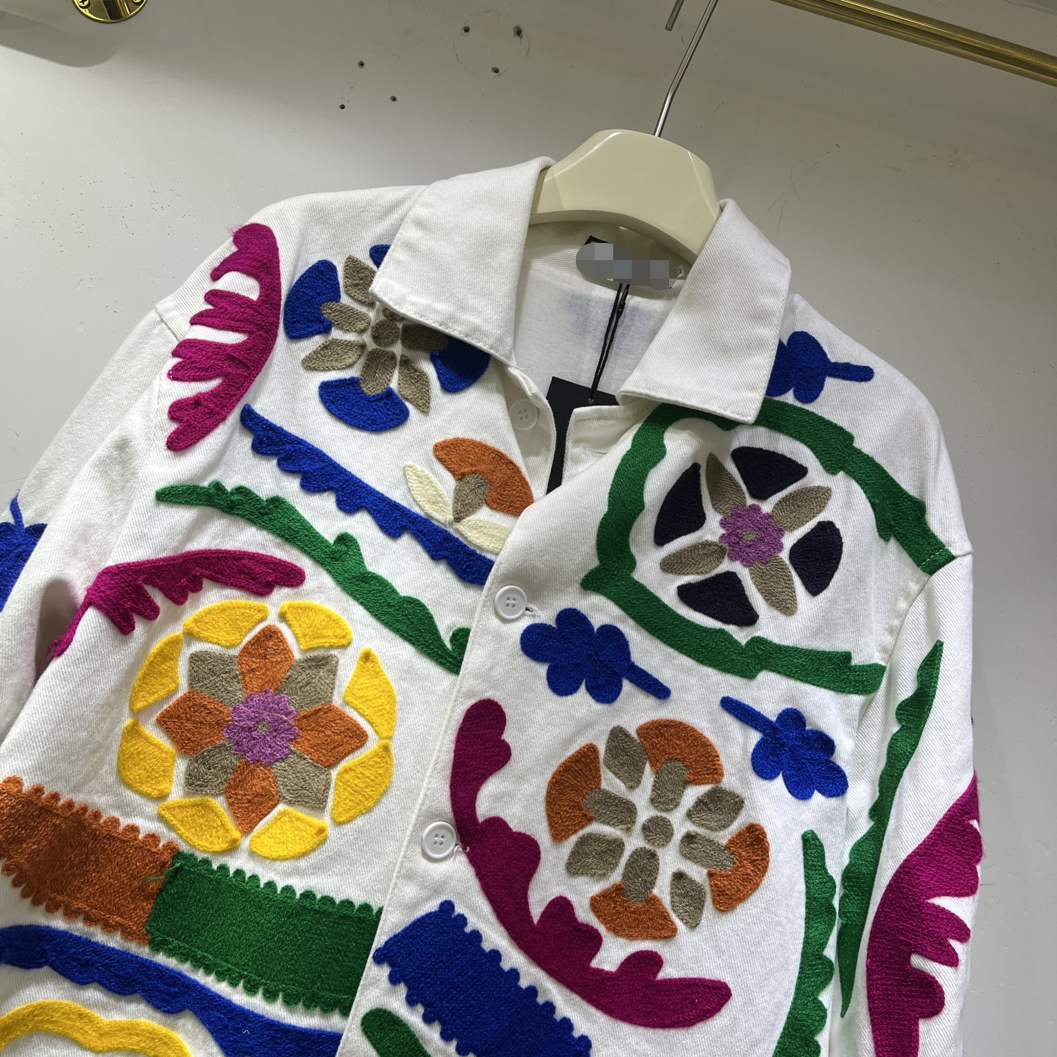 Picture of European Fashion Brand 2024 Autumn New Fashion Heavy Industry Embroidered Fashion Coat Women's Loose All-match Casual Jacket Top