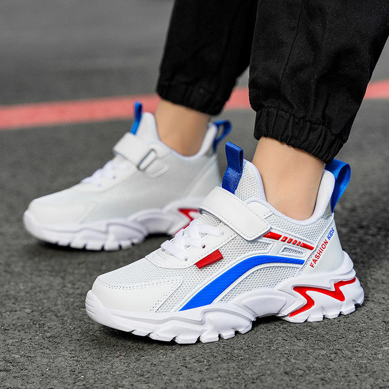 Picture of Explosions Girls Boys sneaker Mesh Breathable Lightweight Fashion All-match Soft Bottom 2024 New Student White Shoes