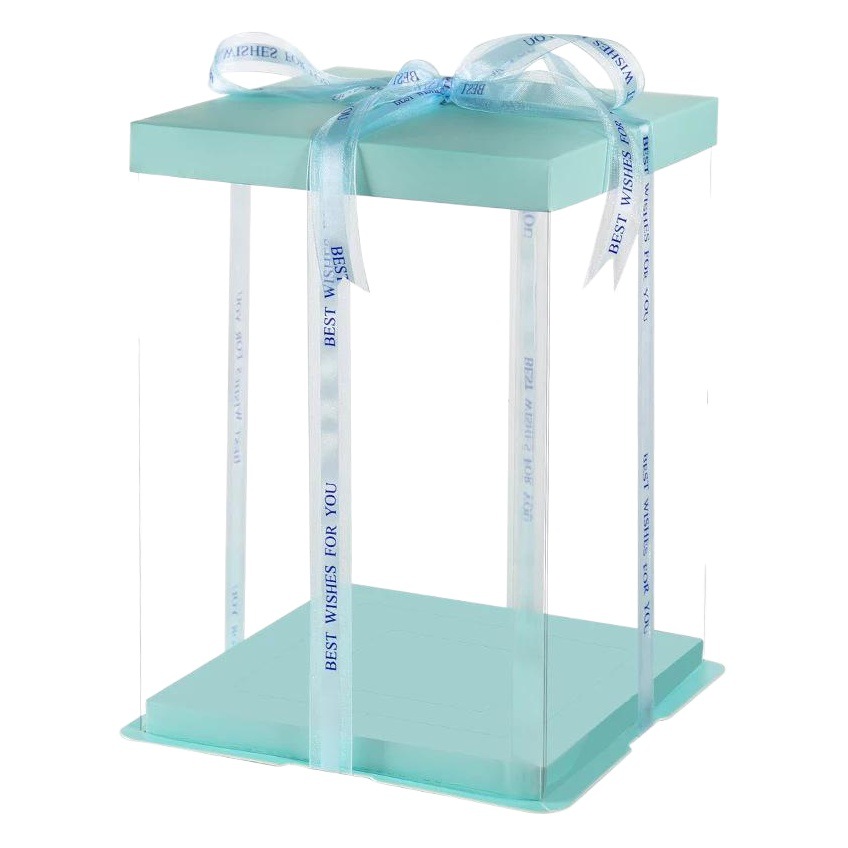 Transparent Cake Box 4 Inches 6 Inches 8 Inches 10 Inches 12inch 14inch Single Layer Double Layer Heightened Cake Packaging Box Cake