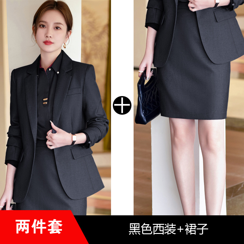 Picture of Spring and Autumn suit suit women's autumn and winter temperament goddess Fan small professional manager jacket formal wear front desk work clothes