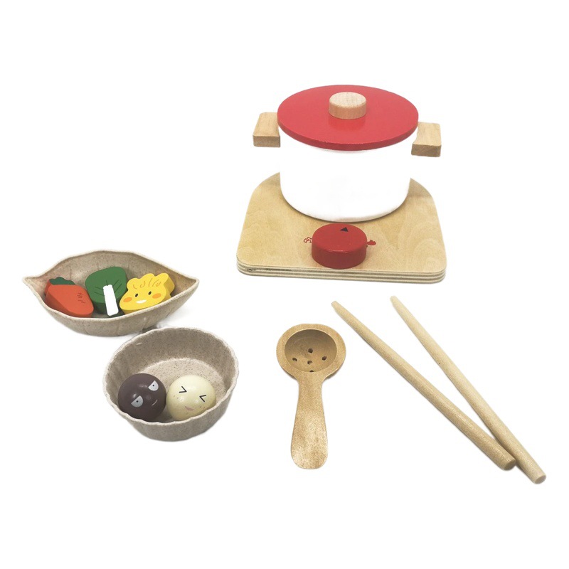 Children's Play Home Simulation Bread Machine Boys and Girls Mixer Cooking Kitchen Toy Set Wooden