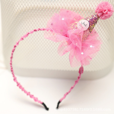 Picture of Korean Style Cute Baby Crown Small Hat Hair Band Baby Newborn Simple Centenarian Banquet Headwear
