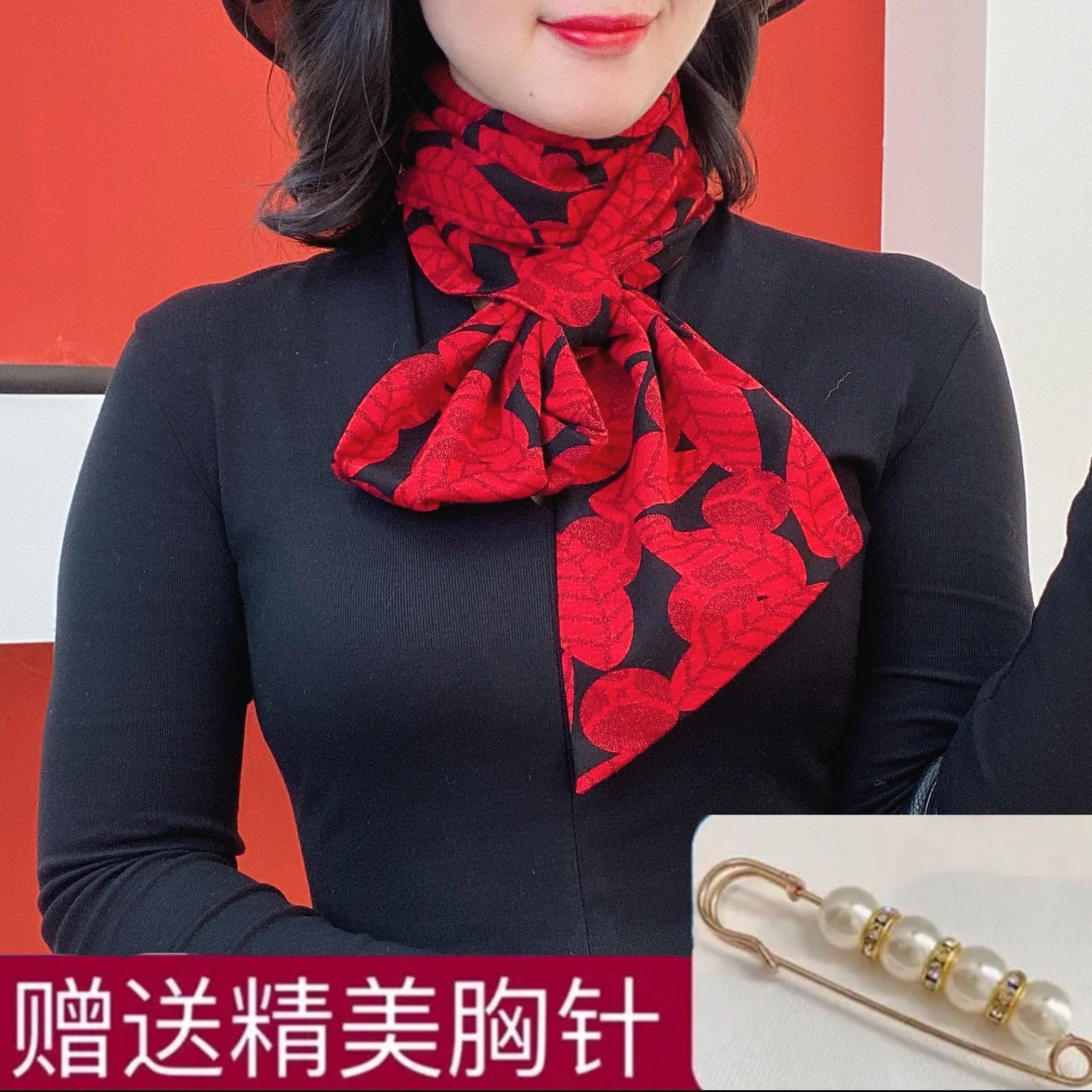Picture of [Increase lengthening] 14*140cm neck long scarf Australian velvet cotton autumn and winter warm scarf fashion scarf scarf