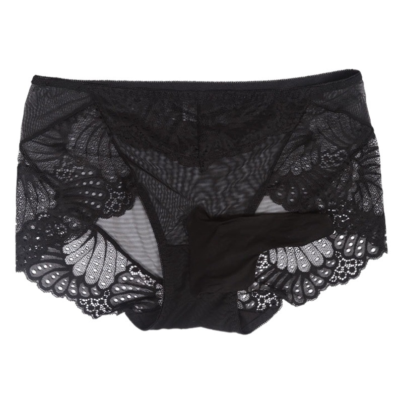 Sexy Men's underwear fully transparent mesh sexy hollow with jj set plus size bullet separation elephant nose big underwear