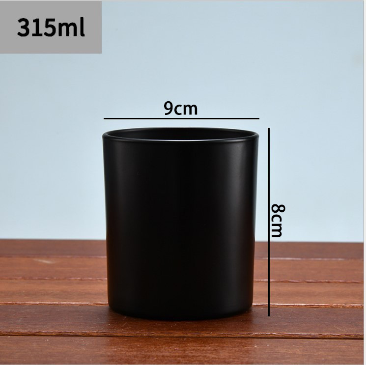 Picture of Wholesale DIY Flameless Scented Candle Cups Empty Colored Glass Jars Transparent Sprayable Glass Bottles with Screen-Printed Text