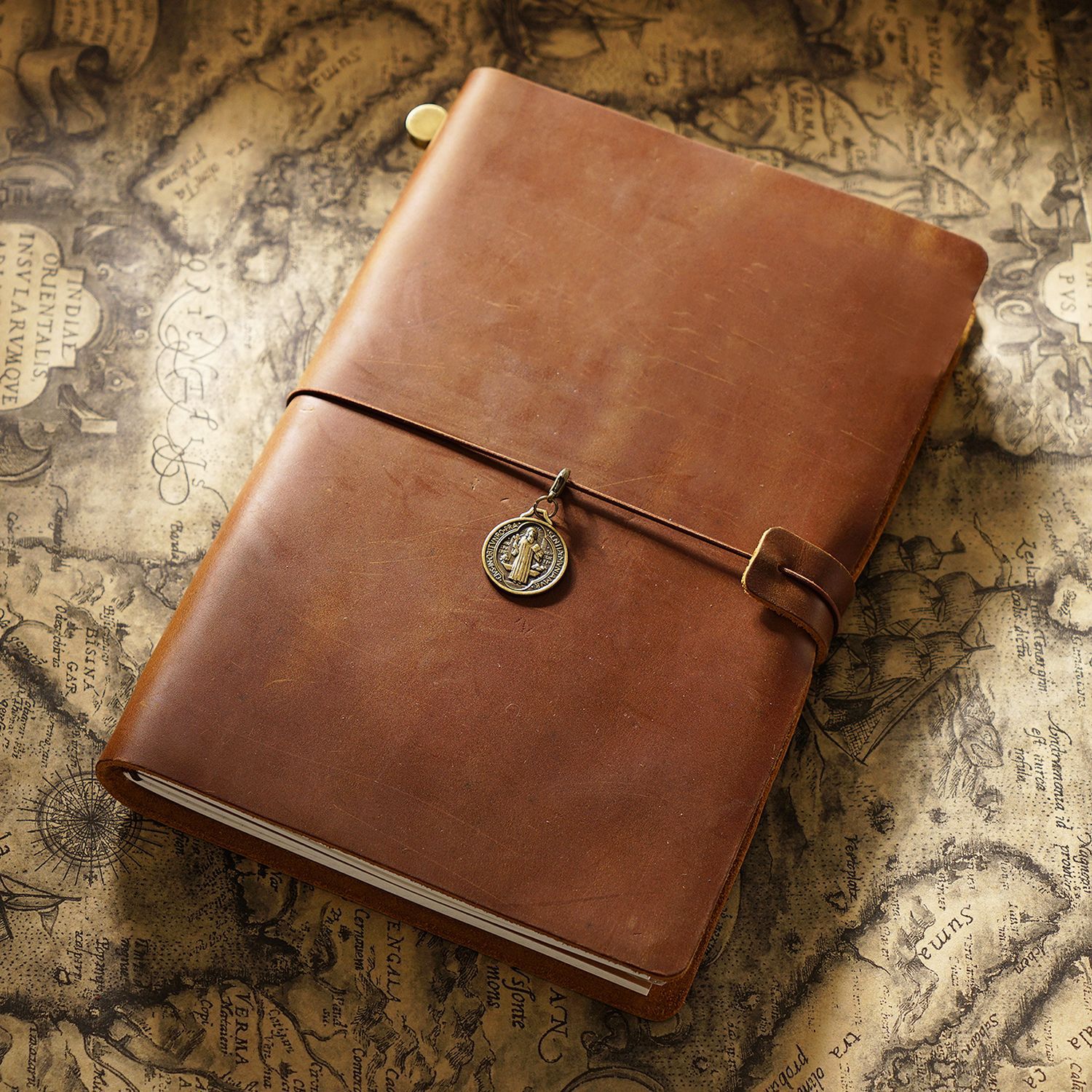 Picture of Travel Notebook Notebook Cowhide Genuine Leather Diary Retro Notepad Creative Record Tn Spot Wholesale