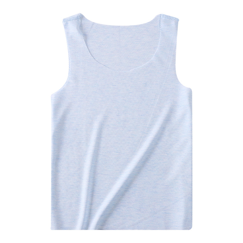 Picture of Children's Seamless Mesh Vest Thin Sleeveless Shirt for Boys and Girls Cool Boneless Breathable Bottoming Shirt Pajamas Wholesale