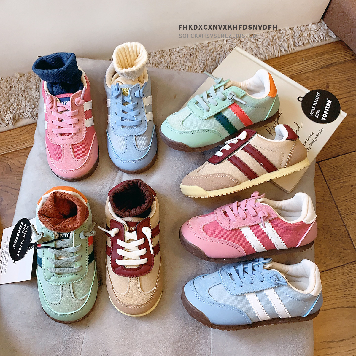 Topstar Kidsren's Shoes for Kidsren 1-3-6 Years Old Kidsren's Sports Shoes Spring and Autum Girls' Moral Training Shoes Boys' Baby Sneakers