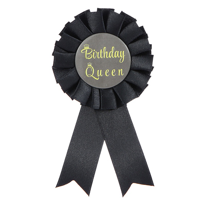 birthday girl birthday girl queen badge tinplate ribbon badge birthday party supplies