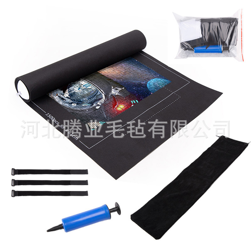 Factory spot 26*46 inch 1000 1500 pieces of three-dimensional felt puzzle storage pad puzzle storage blanket