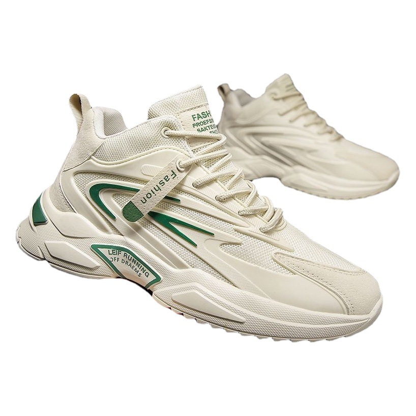 2025 Spring New Men's Shoes Feiwei Breathable Mesh Casual Easiest for Match Men's Shoes Lightweight Soft Sole Running Sports Shoes