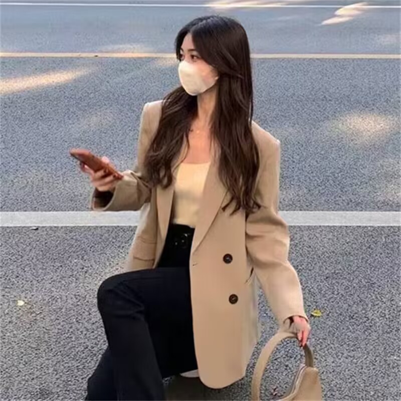 Picture of Blazer for Women 2025 Spring & Fall Small High-End Street Style New Korean Style Casual Popular Suit Top