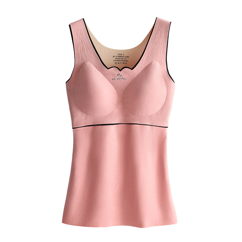 Picture of Oxygen-friendly 2.0 Velvet Lined Thickened Thermal Vest Women's All-match Base Shirt Slim-fit Seamless Thermal Underwear for Women