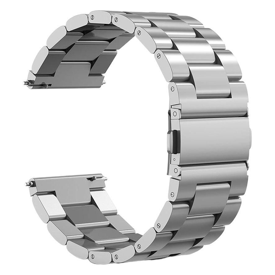 Solid Stainless Steel Three Strain Universal Strap for Huawei Samsung Galaxy Watch 46mm/42mm