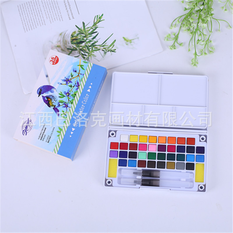36 color solid watercolor paint set children painting watercolor set 12 color 18 color 24 color transparent watercolor paint