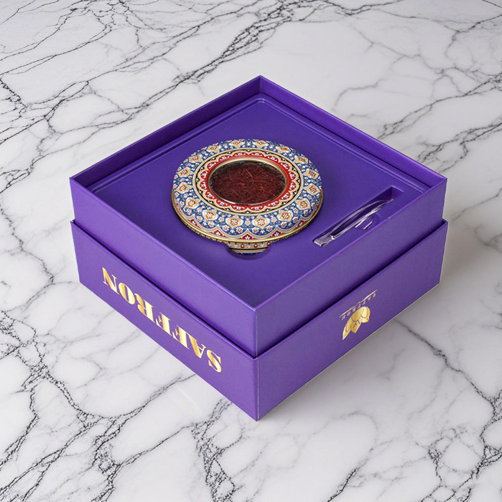 in stock saffron gift box heaven and earth cover holiday gift with clip iron box