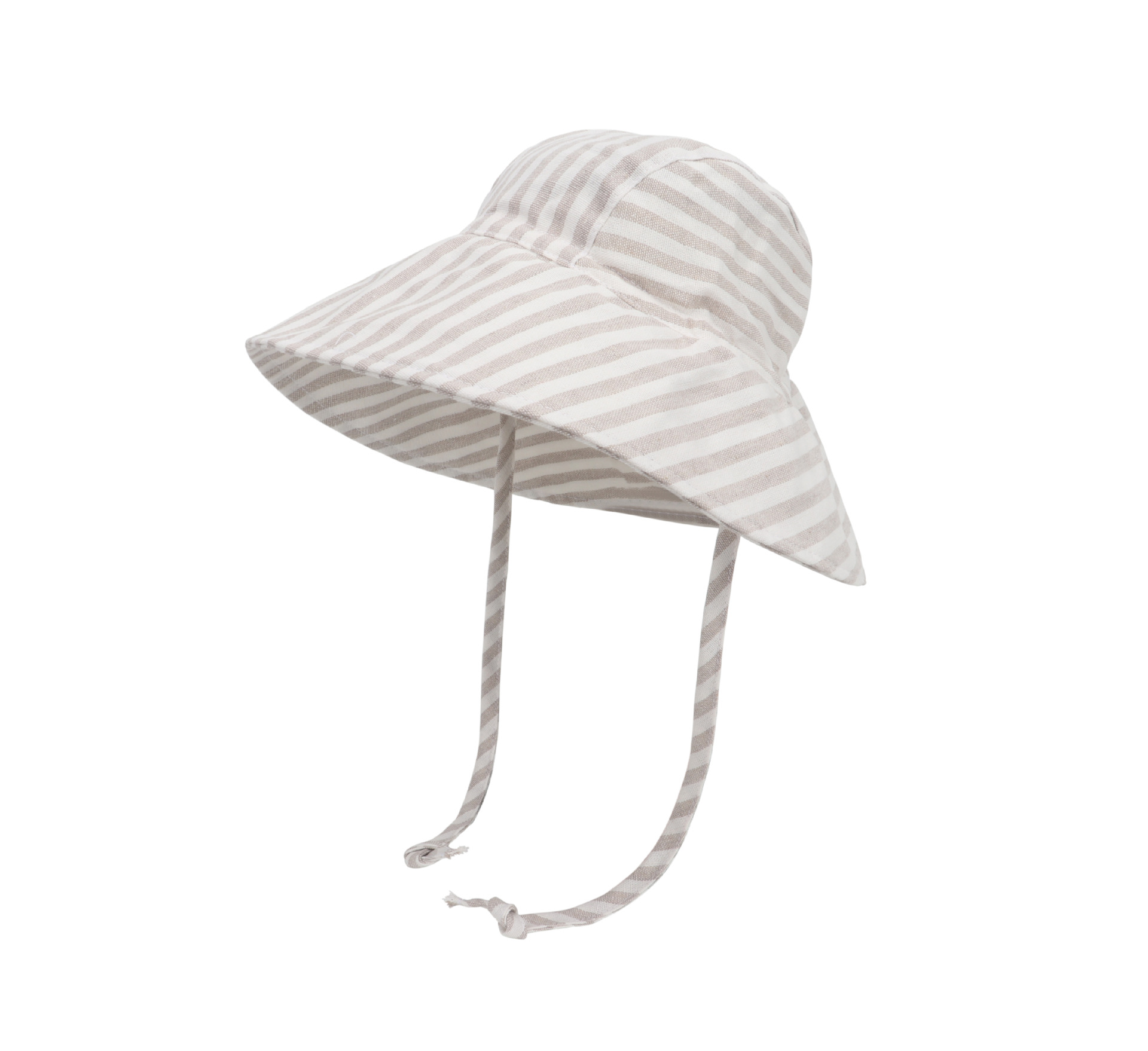 Picture of European and American Summer New Small Kidsren's Sun Hat Infant and Toddler Outdoor Large Brim Basin Hat Cotton and Linen Breathable Sun Protection Hat