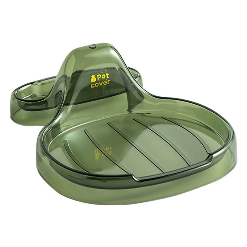 Stove Pot Lid Rack Slipper Soup Spoon Storage Rack Kitchen Countertop with Water Tray Household Pot Lid Chopping Board Storage Rack