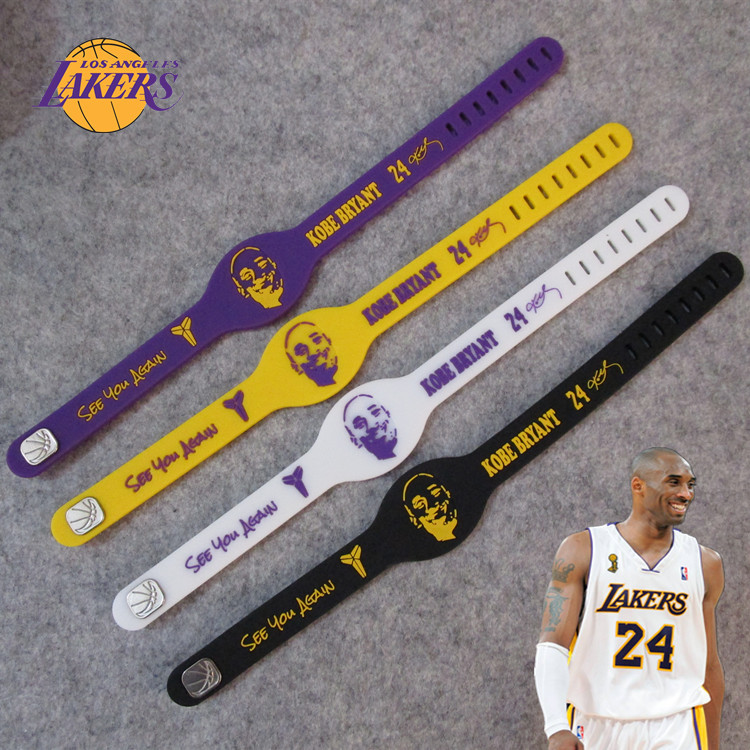 Basketball Star Koby Avatar Adjustable Strap Sports Bracelet Silicone Luminous Wristband Fans Couple Jewelry James