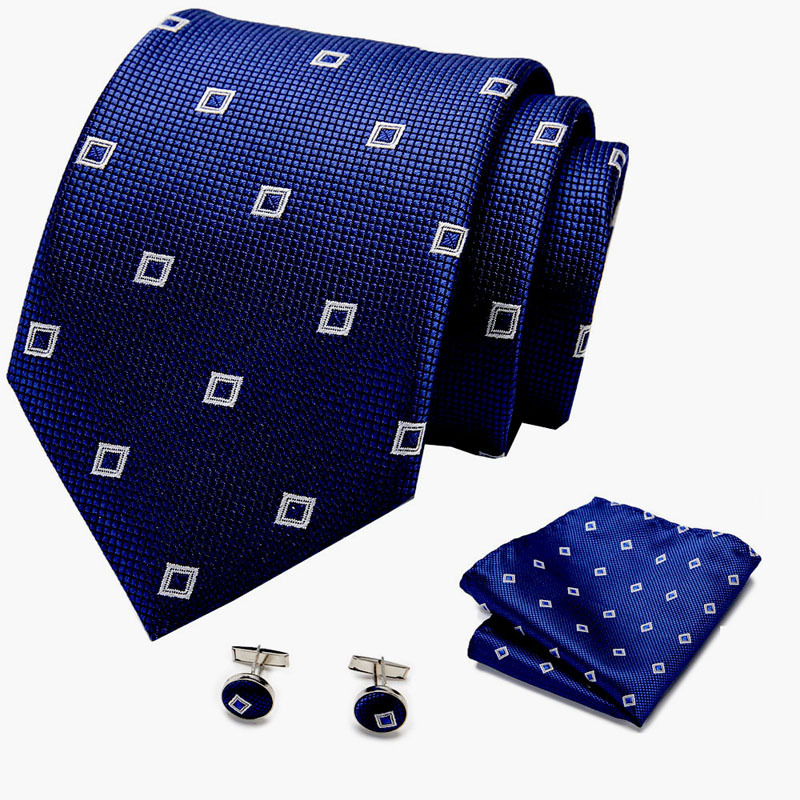 Picture of New Tie in Stock Cross-Border Hot Selling Tie Manufacturer Business Men's Formal Tie Set Ready-Made Fashion Accessories