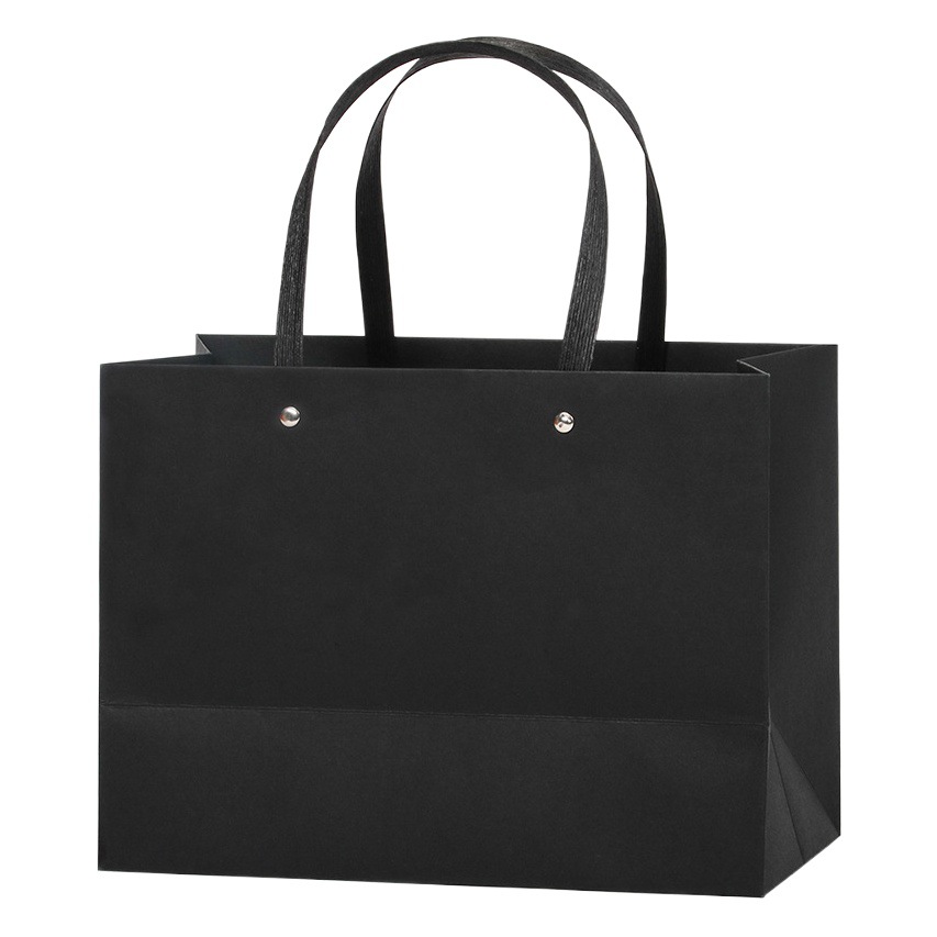 Thick red hand gift hand bag in stock paper wedding hand bag fashion Kraft paper bag gift bag