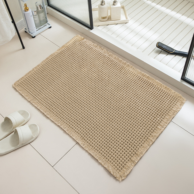 Picture of Bathroom Floor Mats, Bathroom Door Non-Slip Mats, Bedroom Entry Door Mats, Household Absorbent Mats, Toilet Carpets